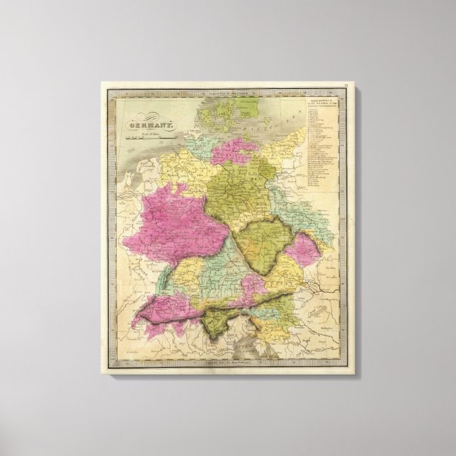 Deutschland 20 leinwanddruck (Vorderseite)