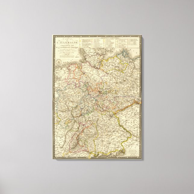 Deutschland 25 leinwanddruck (Vorderseite)