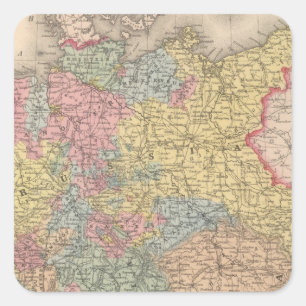 Deutschland 28 quadratischer aufkleber