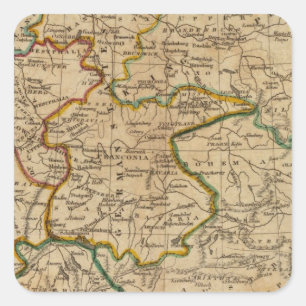Deutschland 29 quadratischer aufkleber