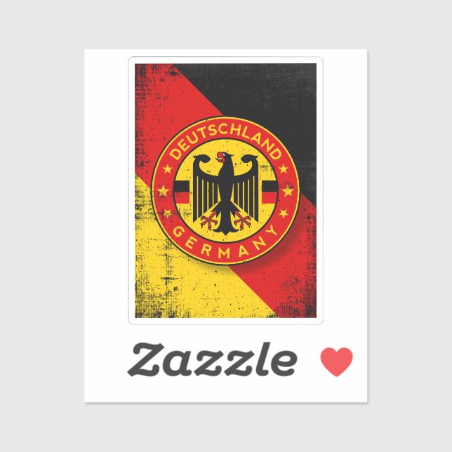 Deutschland, Abzeichen Deutschland Aufkleber (Blatt)