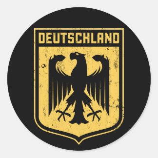 Deutschland Adler - Deutsche Wappenrühre Runder Aufkleber