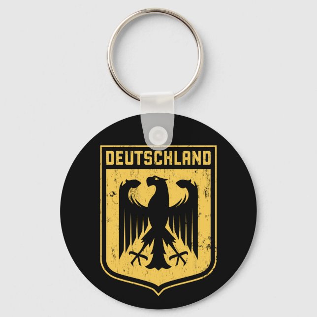 Deutschland Adler - Deutsche Wappenrühre Schlüsselanhänger (Vorderseite)