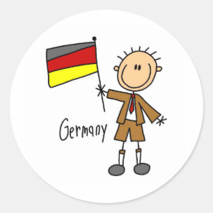 Deutschland-Aufkleber Runder Aufkleber