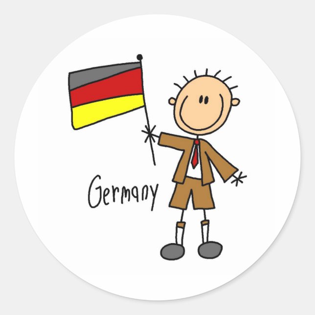 Deutschland-Aufkleber Runder Aufkleber (Vorderseite)