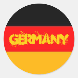 Deutschland-Aufkleber Runder Aufkleber