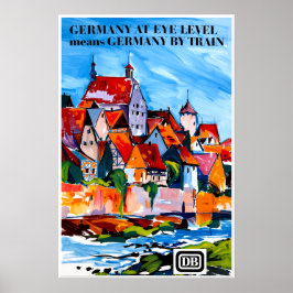Deutschland-Bahn-Plakat Poster