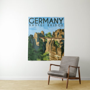 Deutschland Bastei Bridge Wandteppich