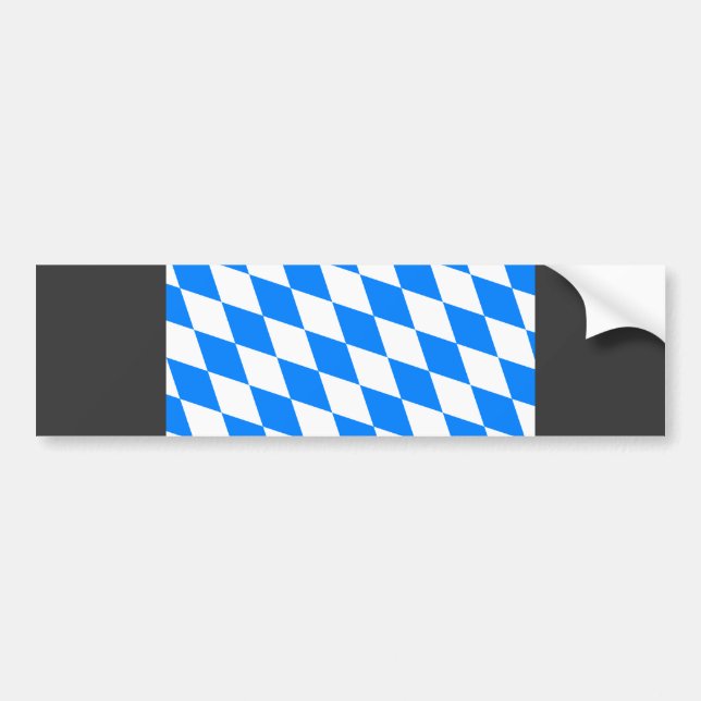 Deutschland-Bayern-Flagge Autoaufkleber (Vorne)
