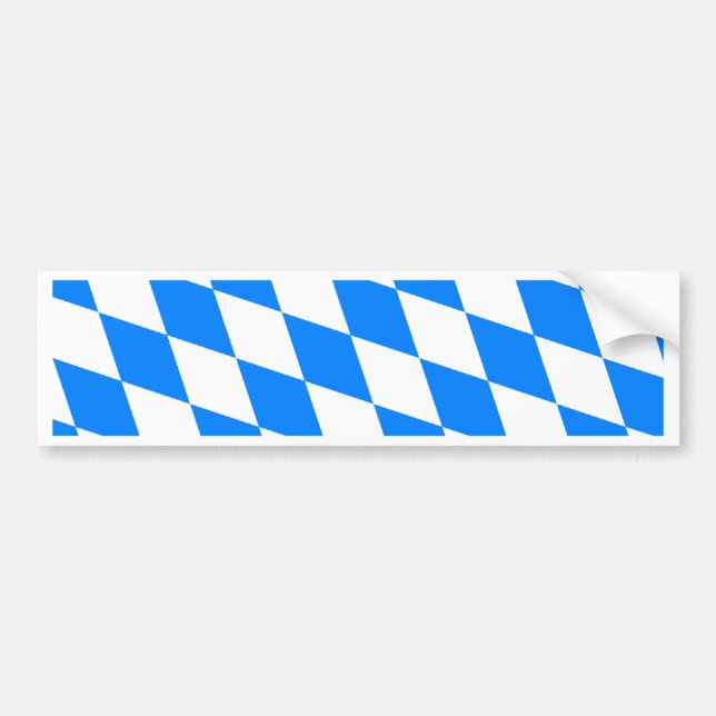Deutschland-Bayern-Flagge Autoaufkleber (Vorne)