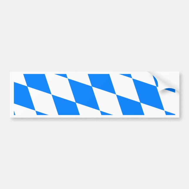 Deutschland-Bayern-Qualitäts-Flagge Autoaufkleber (Vorne)