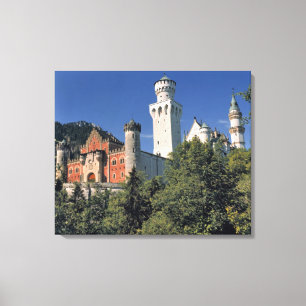 Deutschland, Bayern, Schloss Neuschwanstein. Leinwanddruck