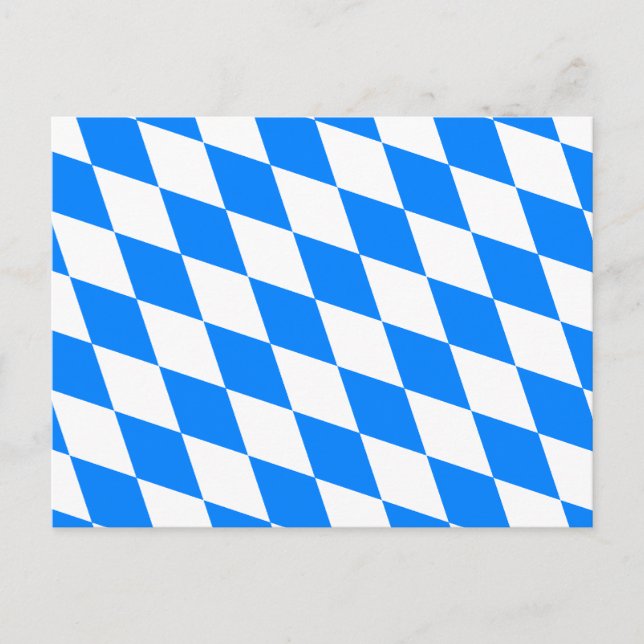 Deutschland Bayernflagge Postkarte (Vorderseite)