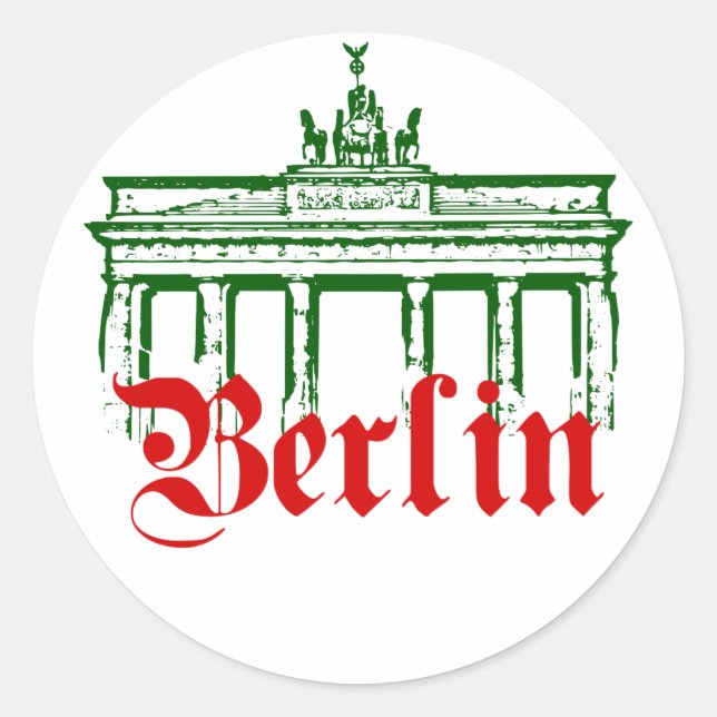 Deutschland Berlin Runder Aufkleber (Vorderseite)