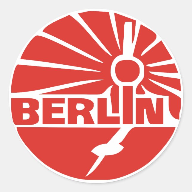 Deutschland Berlin Runder Aufkleber (Vorderseite)