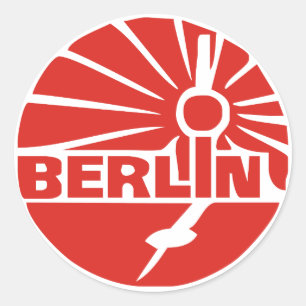Deutschland Berlin Runder Aufkleber