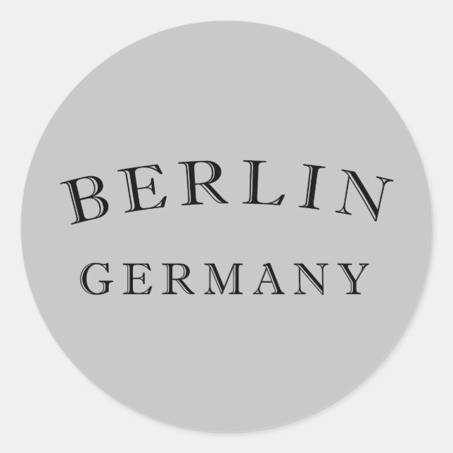 Deutschland Berlin Runder Aufkleber (Vorderseite)