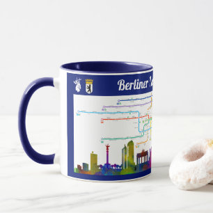 " Deutschland: BERLIN - U-Bahn NETZPLANtasse ... Tasse