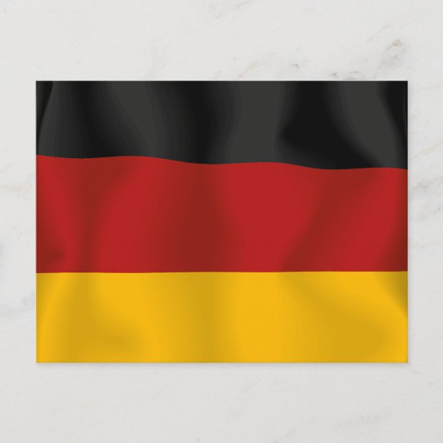 Deutschland Bundesflagge Postkarte (Vorderseite)