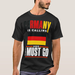 Deutschland deutsche Flagge Deutschland ruft Fundu T-Shirt