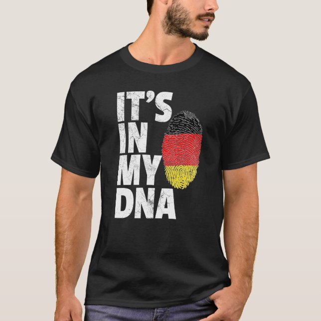 Deutschland deutsche Flagge Es ist in meinem DNA W T-Shirt (Vorderseite)