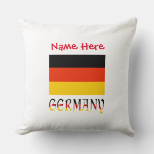 Deutschland Deutsche Flagge Rot Personalisierung Kissen