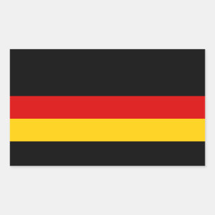 Deutschland - deutsche Staatsflagge Rechteckiger Aufkleber