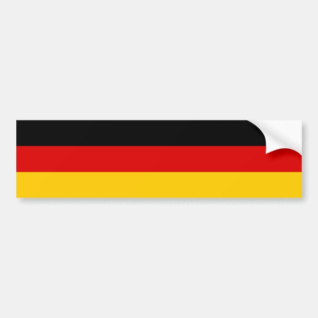 Deutschland/deutsche (zivile) Flagge Autoaufkleber (Vorne)