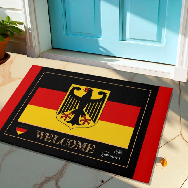 Deutschland & Deutschland Flag Hausmatten/Sport Wi Fußmatte (Von Creator hochgeladen)