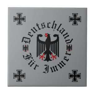 Deutschland/Deutschland Forever/schwarzer Adler/Ei Fliese