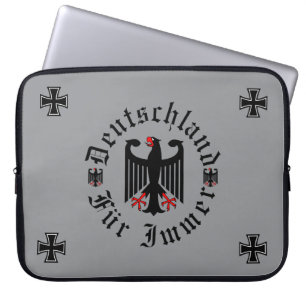 Deutschland/Deutschland Forever/schwarzer Adler/Ei Laptopschutzhülle