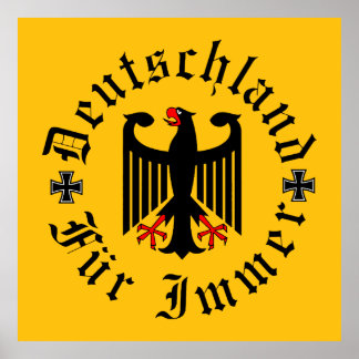 Deutschland/Deutschland Forever/schwarzer Adler/Ei Poster