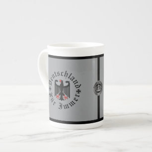 Deutschland/Deutschland Forever/schwarzer Adler/Ei Prozellantasse