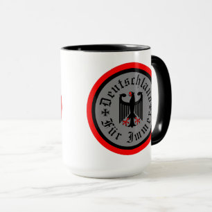 Deutschland/Deutschland Forever/schwarzer Adler/Ei Tasse