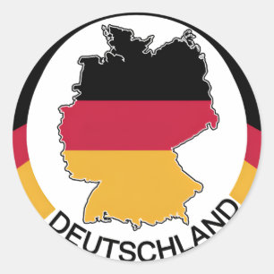 Deutschland Deutschland Runder Aufkleber
