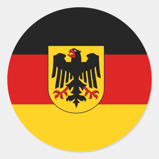 Deutschland , Deutschland Runder Aufkleber (Vorderseite)