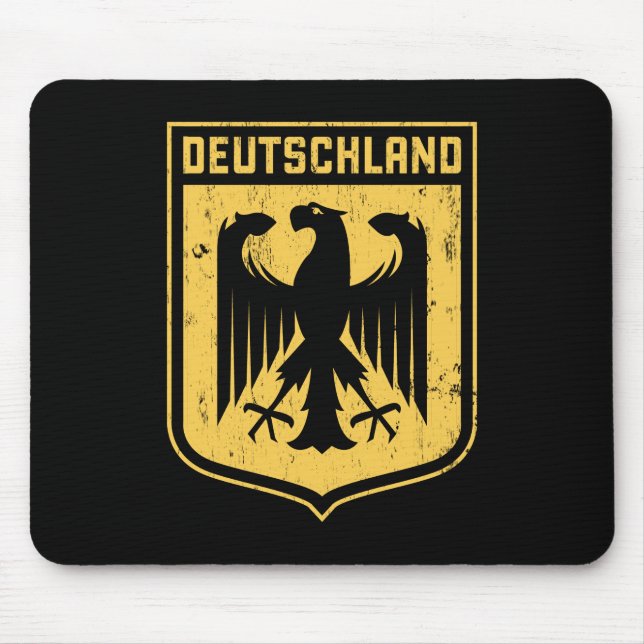 Deutschland Eagle - deutsches Wappen Mousepad (Vorne)