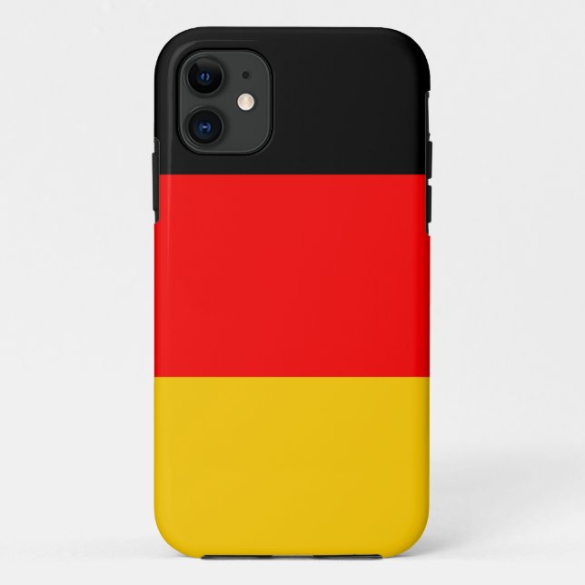 Deutschland Fahne Case-Mate iPhone Hülle (Rückseite)