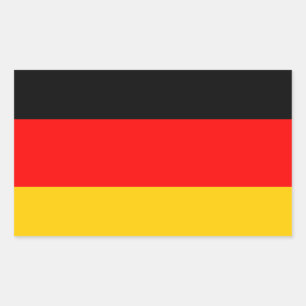 Deutschland Fahne Rechteckiger Aufkleber