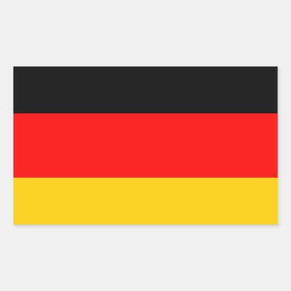 Deutschland Fahne Rechteckiger Aufkleber