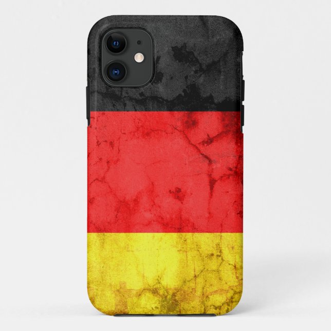 Deutschland - Fahne Vintag 3 Case-Mate iPhone Hülle (Rückseite)