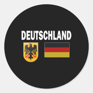 Deutschland Flag Deutschland Liebe Geschenk Runder Aufkleber