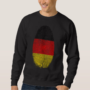 Deutschland Flag Fingerprint ist in meiner DNA für Sweatshirt