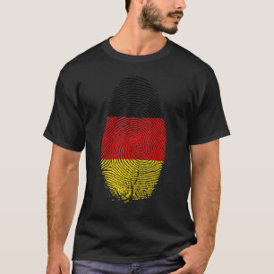 Deutschland Flag Fingerprint ist in meiner DNA für T-Shirt