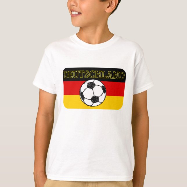 DEUTSCHLAND FLAG | FUSSBALL T-Shirt (Vorderseite)