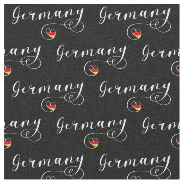Deutschland Flag Heart, Deutschland Stoff (Nahaufnahme)