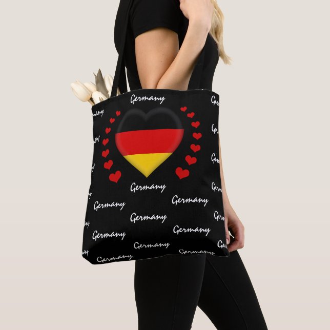Deutschland Flag & Heart German Flag Mode /sport Tasche (Von Nahem)