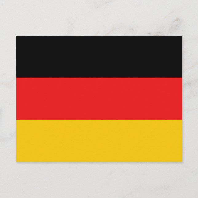 Deutschland Flag Postkarte (Vorderseite)