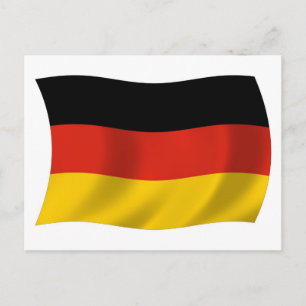 Deutschland Flag Postkarte