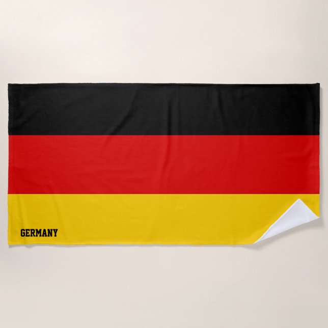 Deutschland Flag Splendid Patriotic Strandtuch (Vorderseite)